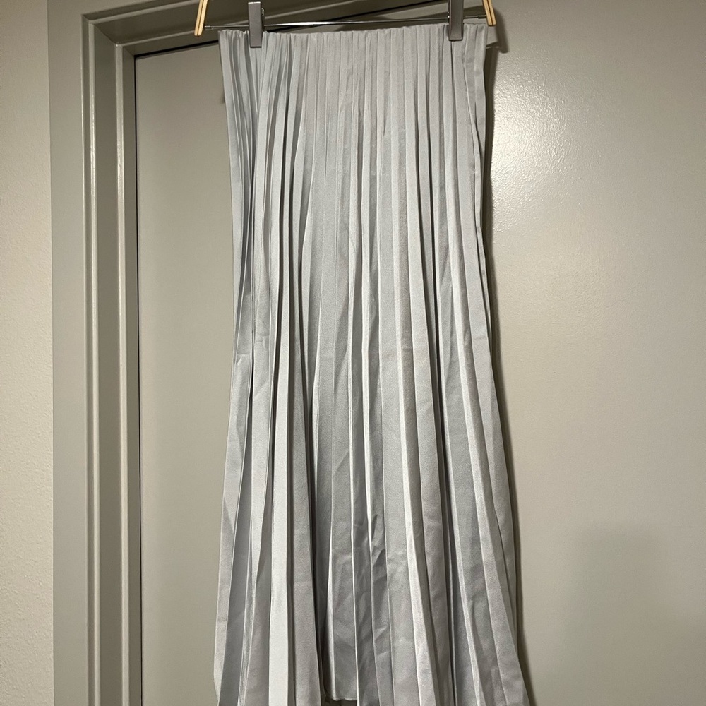 Zara pleated maxi skirt